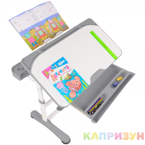Парта трансформер со стулом Капризун R8-1-gray