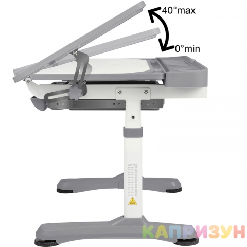 Парта трансформер со стулом Капризун R8-1-gray