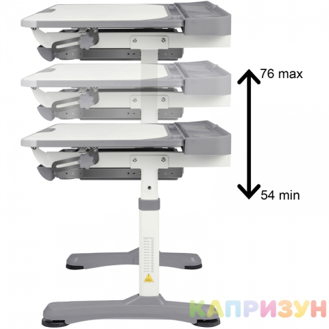 Парта трансформер со стулом Капризун R8-1-gray