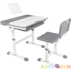 Парта трансформер со стулом Капризун R8-gray