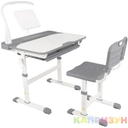 Парта трансформер со стулом Капризун R8-gray