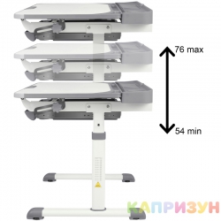 Парта трансформер со стулом Капризун R8-gray