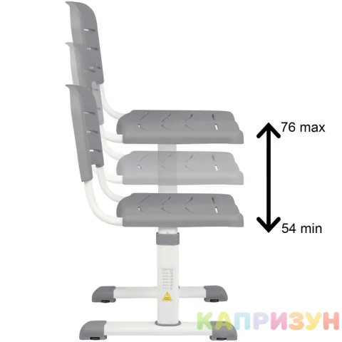 Парта трансформер со стулом Капризун R8-gray