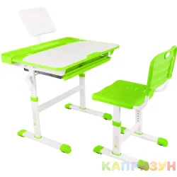 Парта трансформер со стулом Капризун R8-green