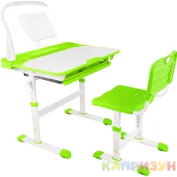 Парта трансформер со стулом Капризун R8-green