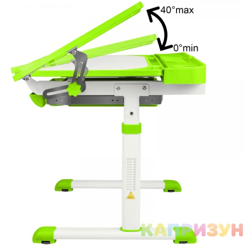 Парта трансформер со стулом Капризун R8-green
