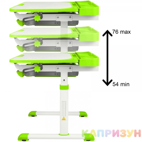 Парта трансформер со стулом Капризун R8-green