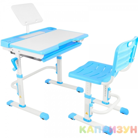 Парта трансформер со стулом Капризун T7-blue