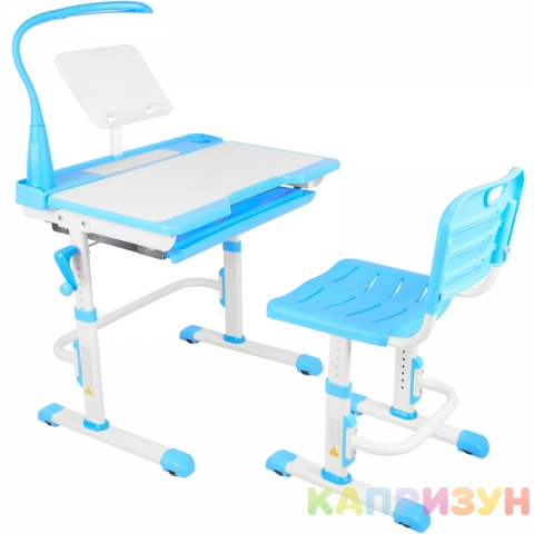 Парта трансформер со стулом Капризун T7-blue