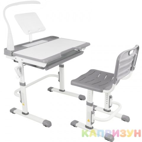 Парта трансформер со стулом Капризун T7-gray