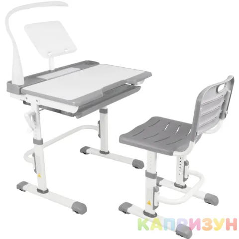 Парта трансформер со стулом Капризун T7-gray