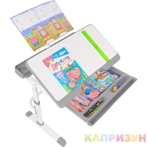 Парта трансформер со стулом Капризун T7-gray
