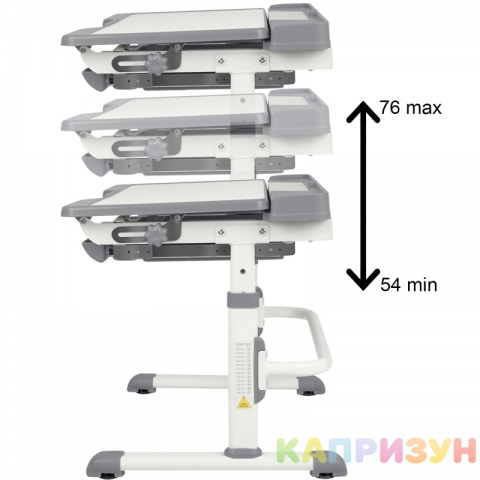 Парта трансформер со стулом Капризун T7-gray
