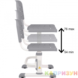Парта трансформер со стулом Капризун T7-gray