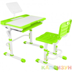 Парта трансформер со стулом Капризун T7-green