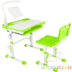 Парта трансформер со стулом Капризун T7-green