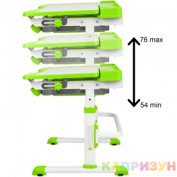 Парта трансформер со стулом Капризун T7-green