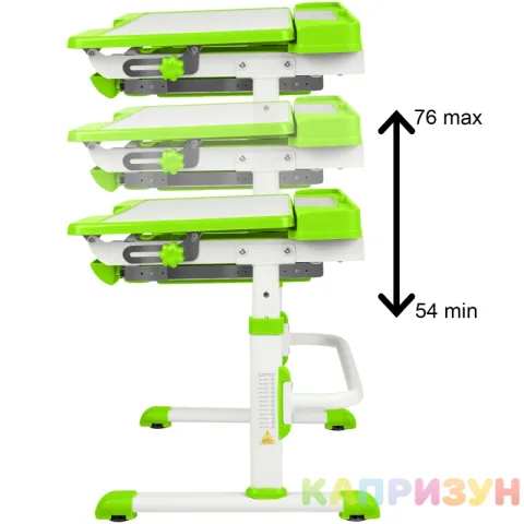 Парта трансформер со стулом Капризун T7-green