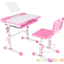 Парта трансформер со стулом Капризун T7-pink