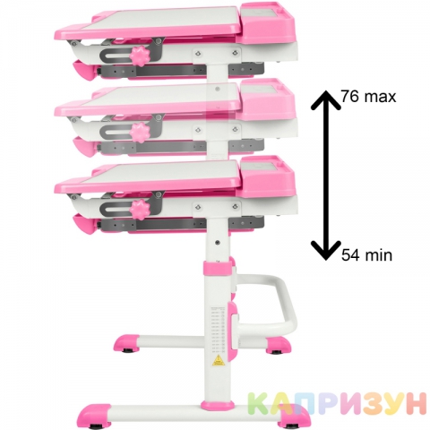 Парта трансформер со стулом Капризун T7-pink