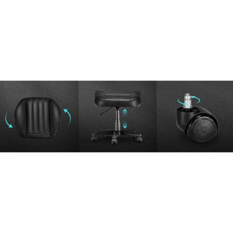 Подставка для ног EUREKA AR21-B с регулировкой по высоте, на колесах