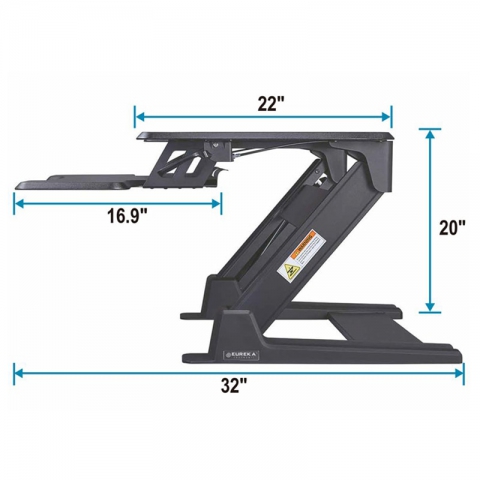 Подставка на компьютерный стол для работы стоя EUREKA ERK-CV-PRO36B