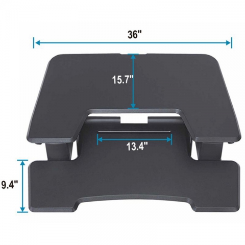 Подставка на компьютерный стол для работы стоя EUREKA ERK-CV-PRO36B