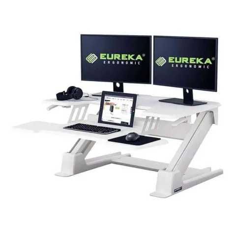 Подставка на компьютерный стол для работы стоя Eureka CV-PRO36W, белый