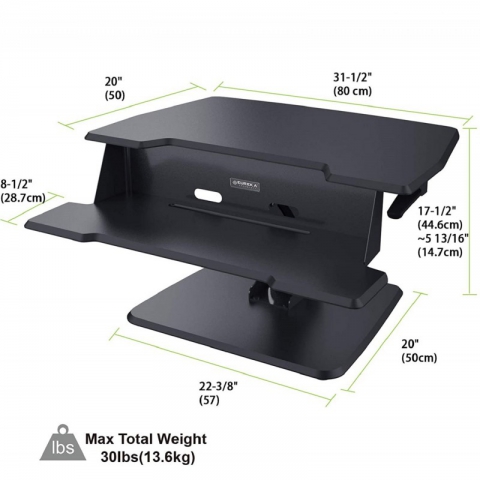 Подставка на компьютерный стол для работы стоя EUREKA ERK-CV-31B