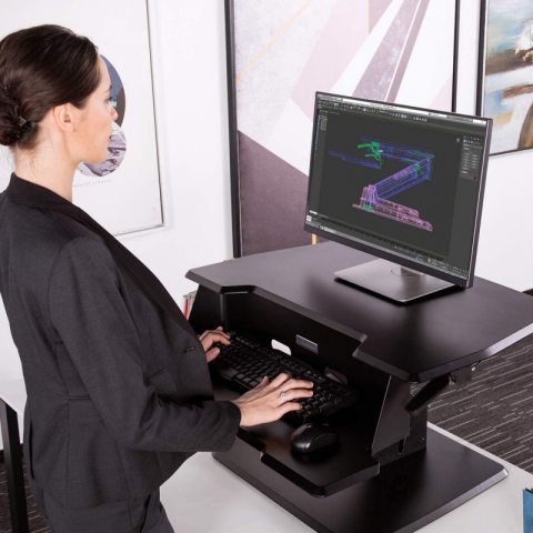 Подставка на компьютерный стол для работы стоя EUREKA ERK-CV-31B