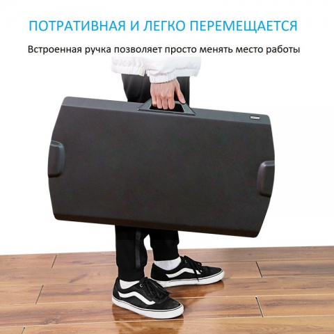 Подставка на компьютерный стол для работы стоя Eureka ERK-PCV-US, чёрный