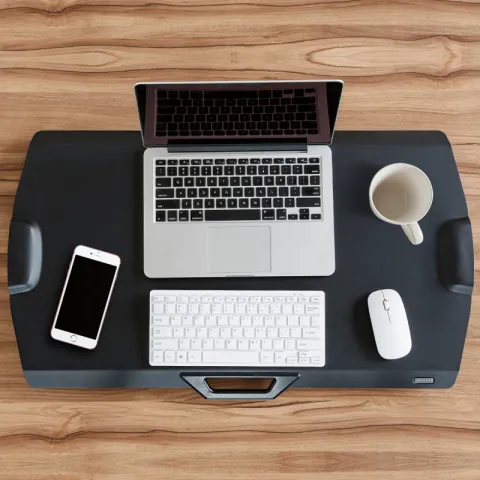 Подставка на компьютерный стол для работы стоя Eureka ERK-PCV-US, чёрный