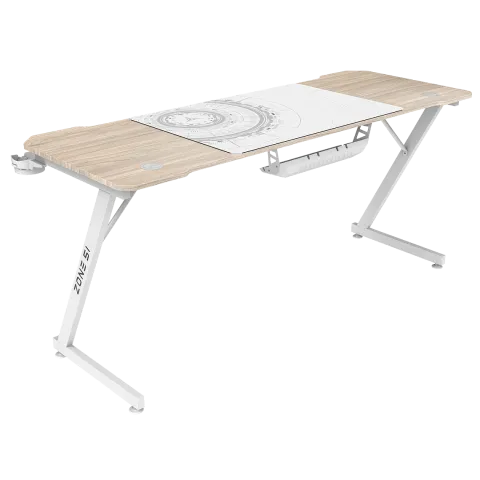 Стол компьютерный ZONE 51 TRINE 160 Wood/White