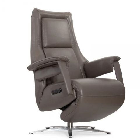 Кресло реклайнер FALTO Milano (3 мотора, зеро, натуральная кожа, цвет: коричн кокос3305, аккумулятор)