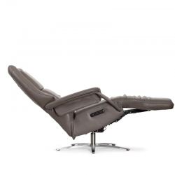 Кресло реклайнер FALTO Milano (3 мотора, зеро, натуральная кожа, цвет: коричн кокос3305, аккумулятор)