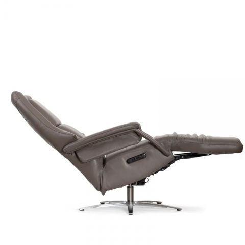 Кресло реклайнер FALTO Milano (3 мотора, зеро, натуральная кожа, цвет: коричн кокос3305, аккумулятор)