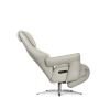 Кресло реклайнер FALTO Argento (3 мотора, зеро, натуральная кожа, цвет серый зола 6218, аккумулятор)