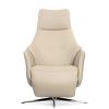 Кресло электрореклайнер FALTO Crema (2 мотора, zero, аккумулятор, натуральная кожа, бежевый)