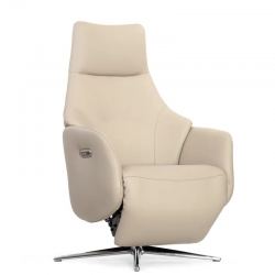 Кресло электрореклайнер FALTO Crema (2 мотора, zero, аккумулятор, натуральная кожа, бежевый)
