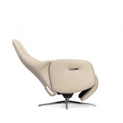 Кресло электрореклайнер FALTO Crema (2 мотора, zero, аккумулятор, натуральная кожа, бежевый)