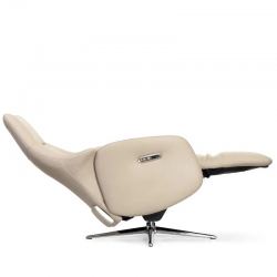 Кресло электрореклайнер FALTO Crema (2 мотора, zero, аккумулятор, натуральная кожа, бежевый)