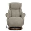 Кресло электрореклайнер FALTO Lift (3 мотора с механизмом подъема, искусственный нубук, серый)