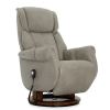 Кресло электрореклайнер FALTO Lift (3 мотора с механизмом подъема, искусственный нубук, серый)