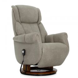 Кресло электрореклайнер FALTO Lift (3 мотора с механизмом подъема, искусственный нубук, серый)
