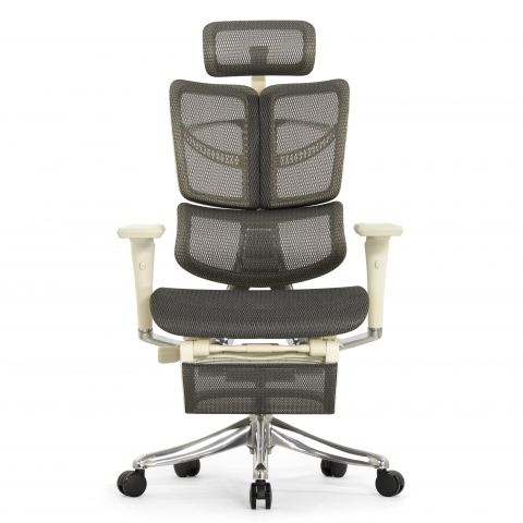 Кресло с подножкой FALTO FLY 2 (динамичный подголовник, подлокотники 6D(360), сетка, светлый)