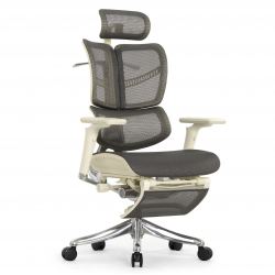 Кресло с подножкой FALTO FLY 2 (динамичный подголовник, подлокотники 6D(360), сетка, светлый)