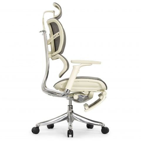 Кресло с подножкой FALTO FLY 2 (динамичный подголовник, подлокотники 6D(360), сетка, светлый)