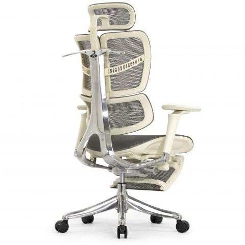 Кресло с подножкой FALTO FLY 2 (динамичный подголовник, подлокотники 6D(360), сетка, светлый)