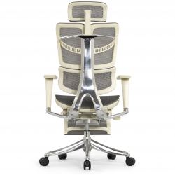 Кресло с подножкой FALTO FLY 2 (динамичный подголовник, подлокотники 6D(360), сетка, светлый)