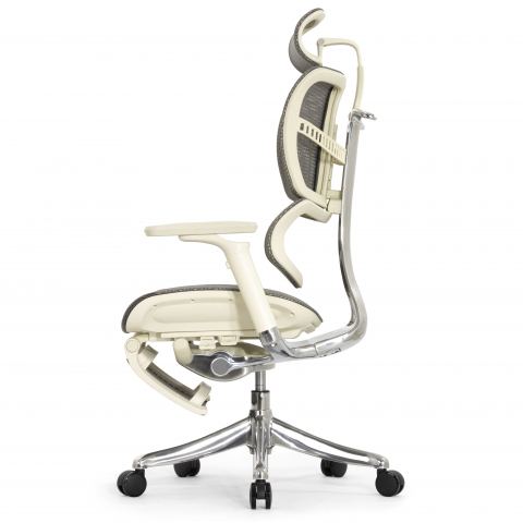 Кресло с подножкой FALTO FLY 2 (динамичный подголовник, подлокотники 6D(360), сетка, светлый)